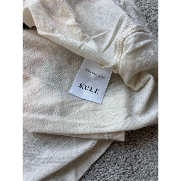 Kule The Malibu Three Quarter Sleeve Tee XL, $118 G24 - Picture 7 of 7